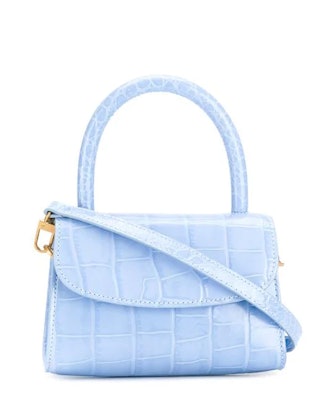 Mini Croco Embossed Leather Bag