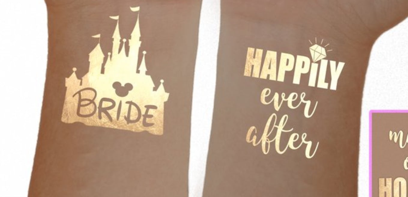These Temporary Disney Wedding Tattoos Are Basically Begging To Be