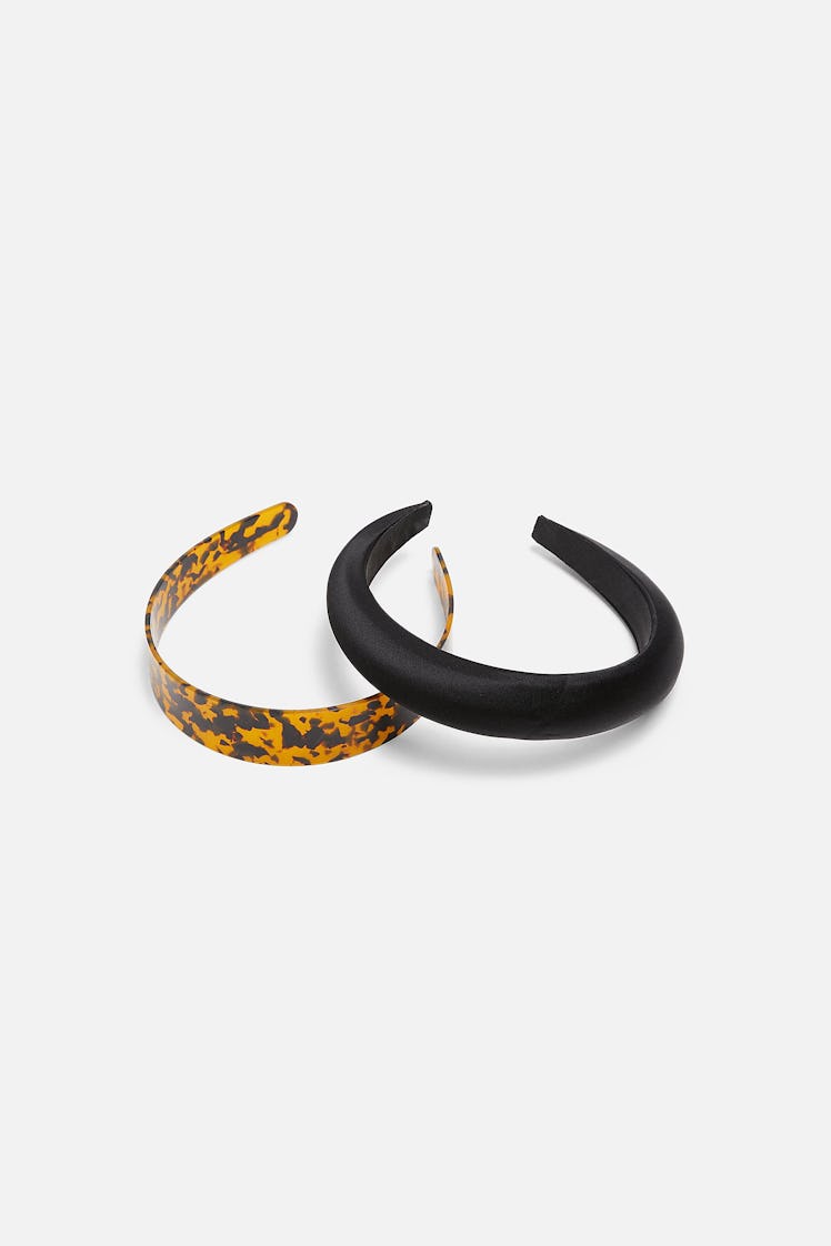 Two-Pack of Tortoiseshell and Satin Effect Headbands