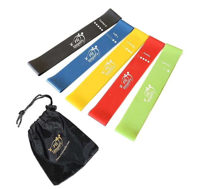 Fit Simplify Resistance Exercise Bands (5 Pack)