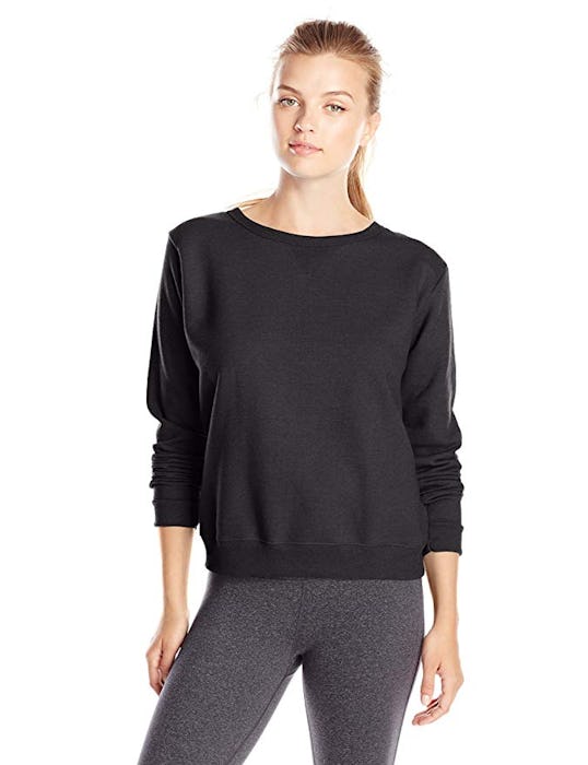 Hanes Women's V-Notch Pullover Fleece Sweatshirt