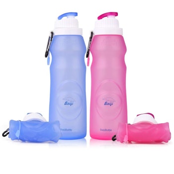 Collapsible Silicone Water Bottle (Set Of 2)