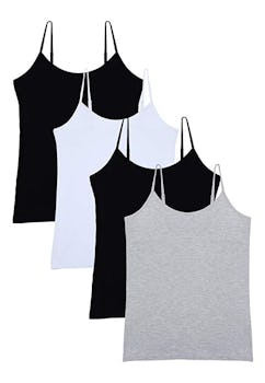 Vislivin Women's Basic Solid Camisole Tank Tops (4 Pack)
