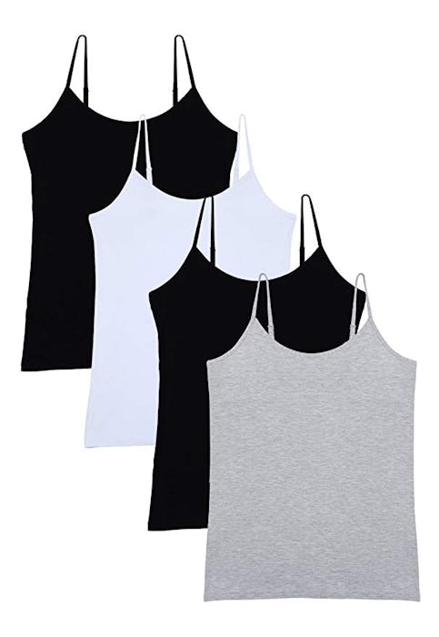 Vislivin Women's Basic Solid Camisole Tank Tops (4 Pack)
