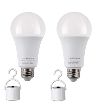 JackonLux Rechargeable LED Bulb (2 Pack)