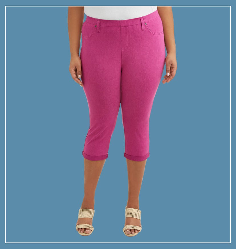 Terra & Sky  Women's Plus Size Jegging Capri