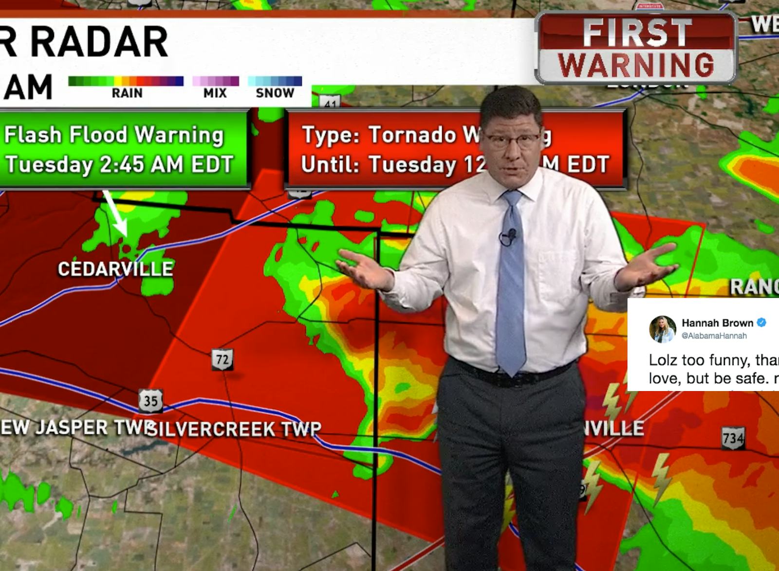 This Ohio Weatherman's 'Bachelorette' Rant During A Serious Tornado