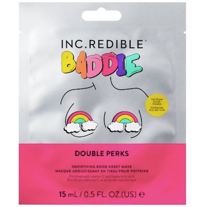 INC.REDIBLE Baddie Double Perks Rainbow Sheet Boob Mask