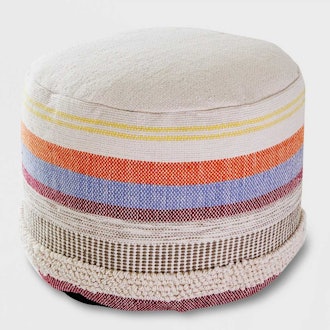 Opalhouse for Target Woven Stripe Outdoor Pouf 