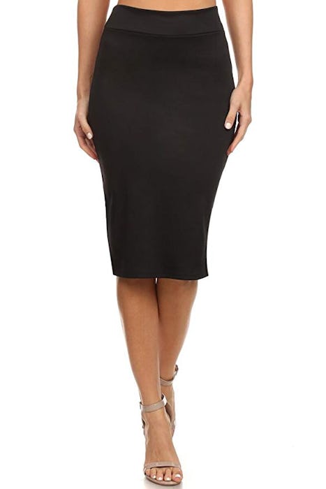 Simlu Women's Below The Knee Pencil Skirt