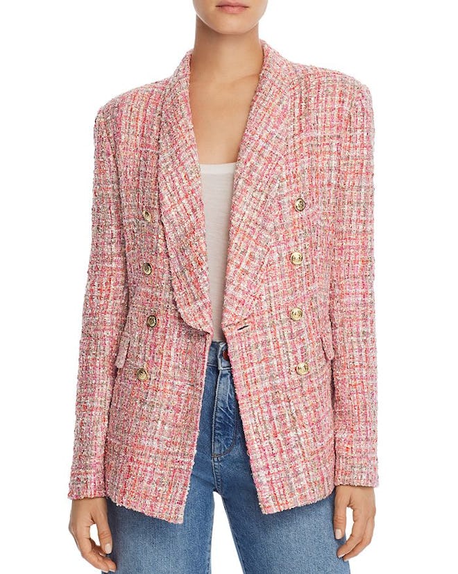 Tweed Double Breasted Blazer 