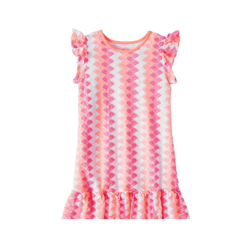 Wonder Nation Knit Lace Peplum Hem Dress