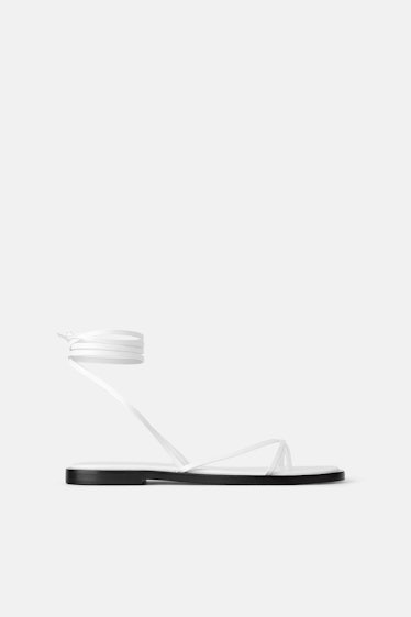 JOIN LIFE FLAT LEATHER SANDALS