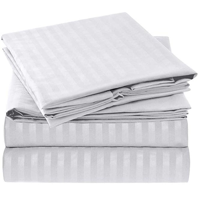Mellanni Striped Bed Sheet Set 