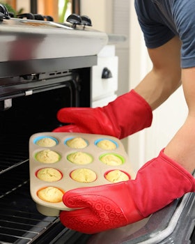 HOMWE Silicone Oven Mitts (1 Pair)