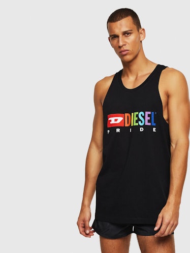 Cotton tank top with Pride logo