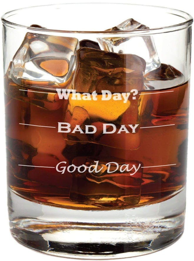 Good Day, Bad Day Rocks Glass