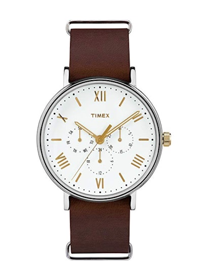 Southview 41mm Multifunction Leather Strap Watch