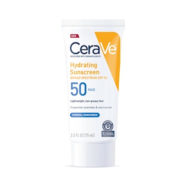 CeraVe Hydrating Face Sunscreen, SPF 50