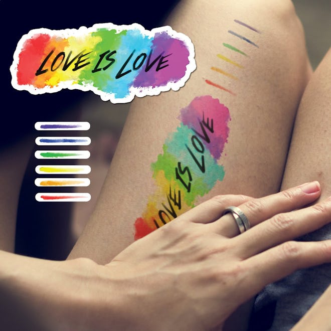 Love Is Love Pride Temporary Tattoo Set