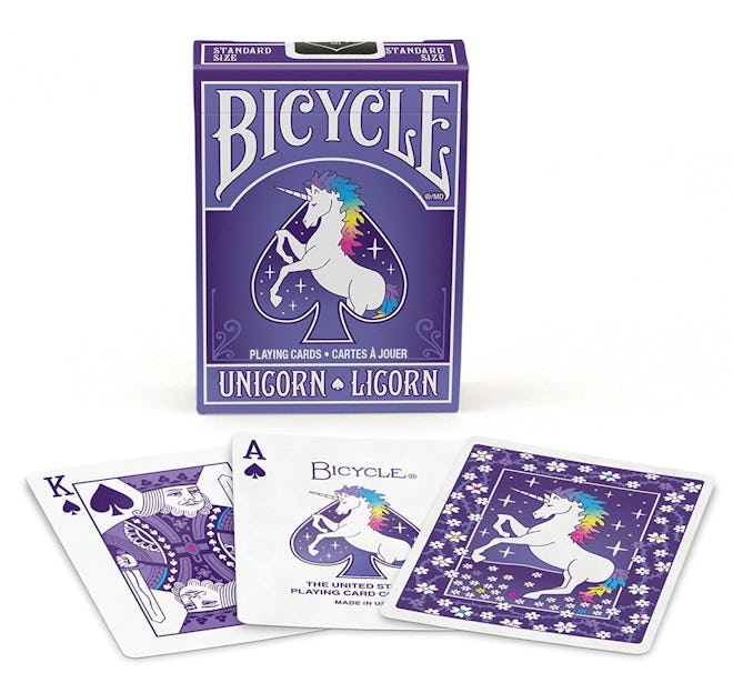 Unicorn Purple Bicycle Standard Poker Playing Cards