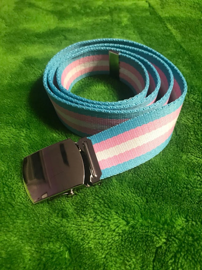 Transgender Pride Belt Slip-Buckle