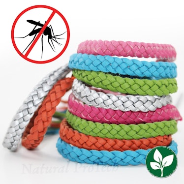 Mosquito Repellent Leather Braided Bracelet