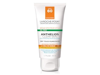 La Roche-Posay Anthelios Clear Skin Sunscreen SPF 60 is the best non-sticky face sunscreen
