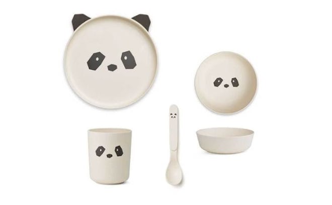 Liewood Bamboo Tableware Panda Giftset