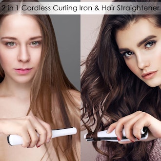 Gospire Mini Portable Hair Straightener & Curling Iron