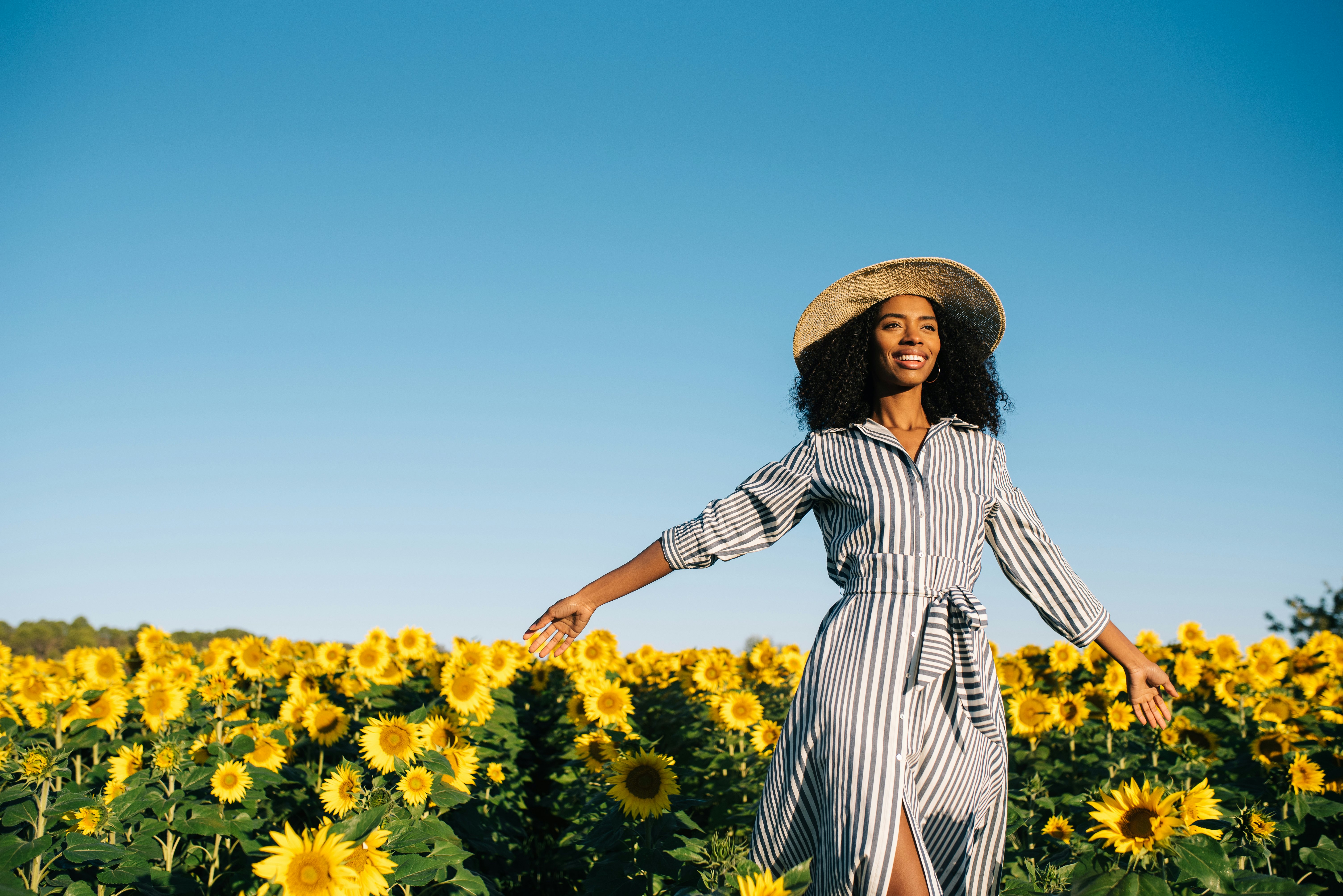 yellow and blue sundress