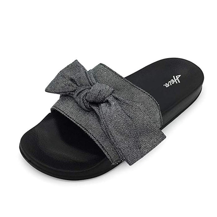 FUNKYMONKEY Women's Bowknot Slides 