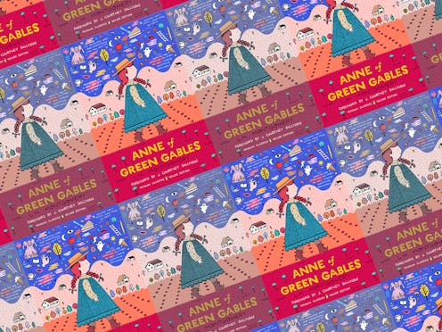 Book covers of Anne of green gables laid next to each other