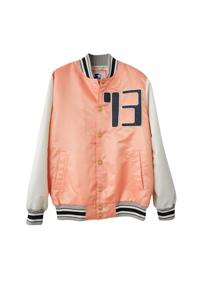 Varsity jacket pale pink