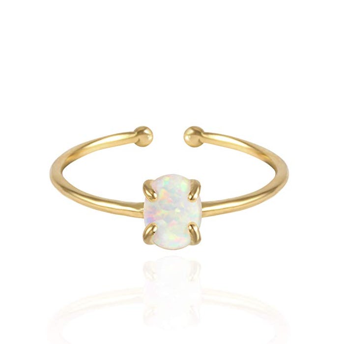 Musthave 14K Rose Gold Plated Opal Ring
