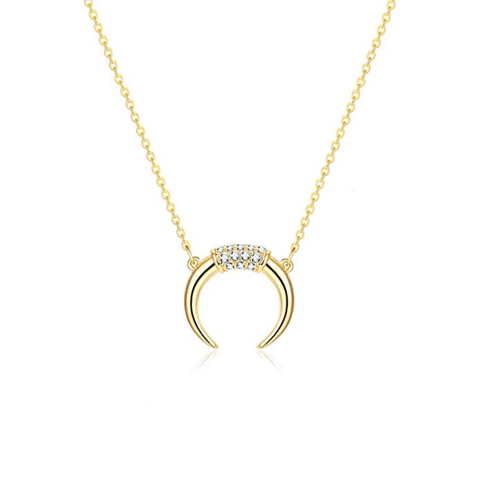 Fettero 14K Gold Moon Phase Pendant Necklace