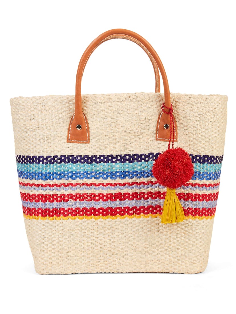 Medium Toile Basket Tote