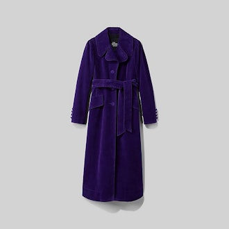 The Velveteen Fit And Flare Coat