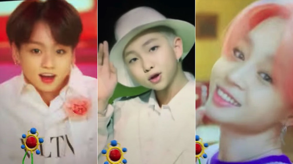 The Snapchat Baby Filter Version Of Bts Boy With Luv Music