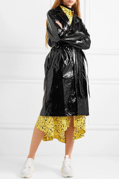 Chloe Sevigny's Black Vinyl Jacket Proves Outerwear Can