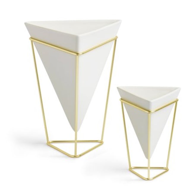 Umbra Trigg Desktop Planter Vase & Geometric Container