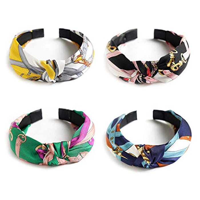 Unime Wide Colorful Headbands (4 Pack)