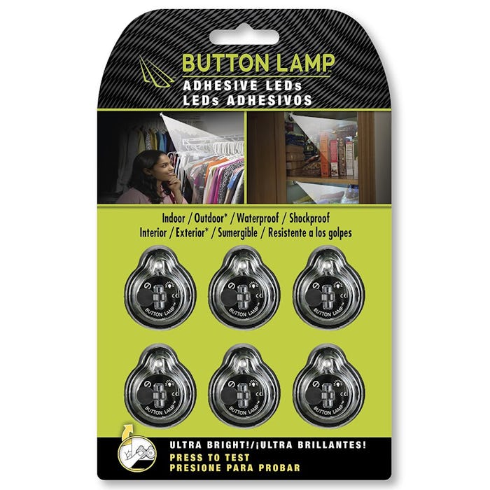 Panther Vision Button Lamp Adhesive LED Lights (6 Pack)