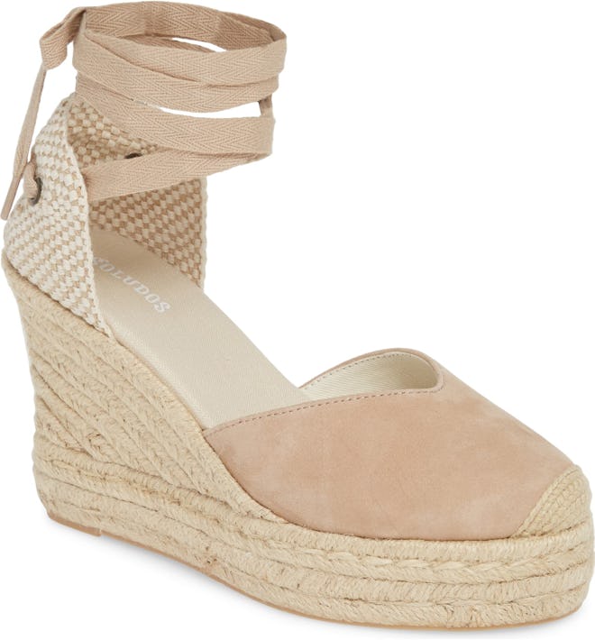 Mallorca Lace-Up Wedge Espadrille Sandal