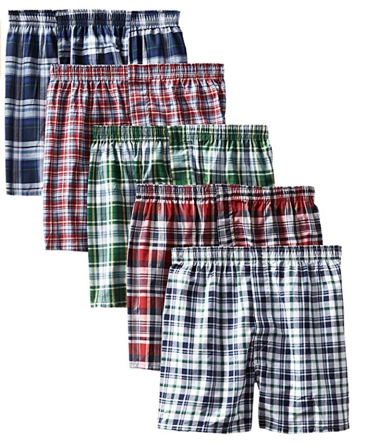 Hanes Tartan Boxers (5-Pack) 