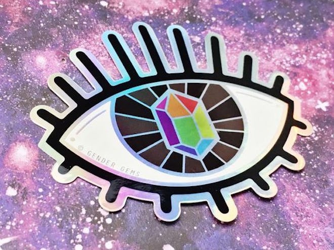 PRIDE VISION [Rainbow Flag] - Holographic Sticker