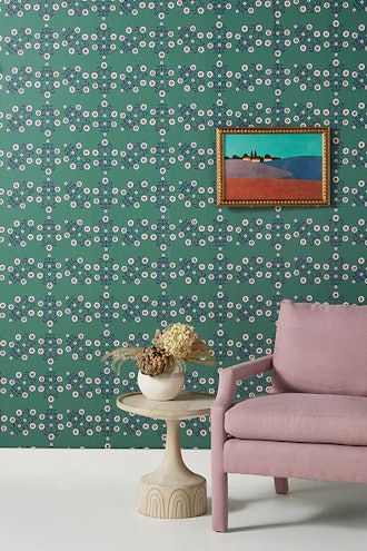 Floral Block Print Wallpaper