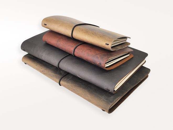 Around The World Refillable Leather Journal