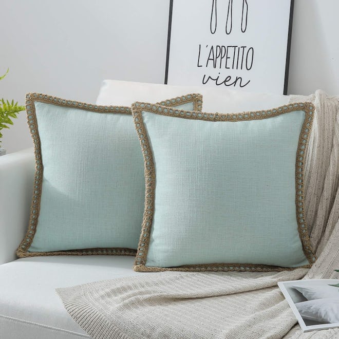 Phantoscope Tailored Linen Throw Pillows (Set of 2)