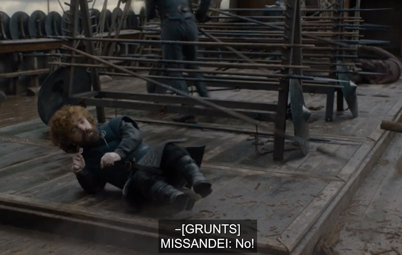 The moment Missandei got captured caught via subtitles 